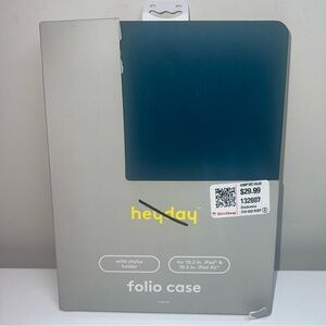 Heyday Blue Folio Case with Stylus Holder 10.2 iPad